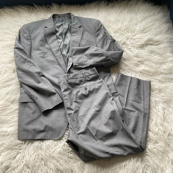 Plaid Wool Suit 